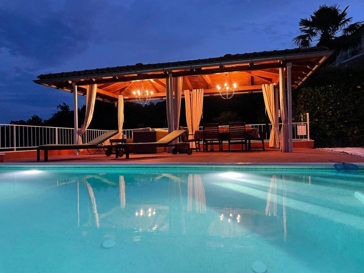 Villa Lovran - 150M To The Beach - Infinity Pool - Incredible Sea View - Fitness Room Exteriör bild