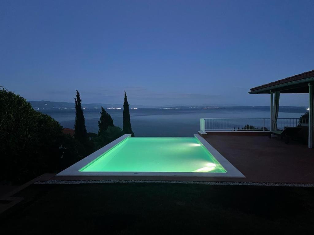 Villa Lovran - 150M To The Beach - Infinity Pool - Incredible Sea View - Fitness Room Exteriör bild