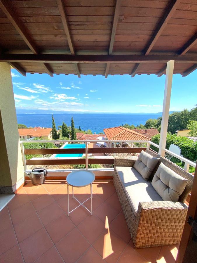 Villa Lovran - 150M To The Beach - Infinity Pool - Incredible Sea View - Fitness Room Exteriör bild
