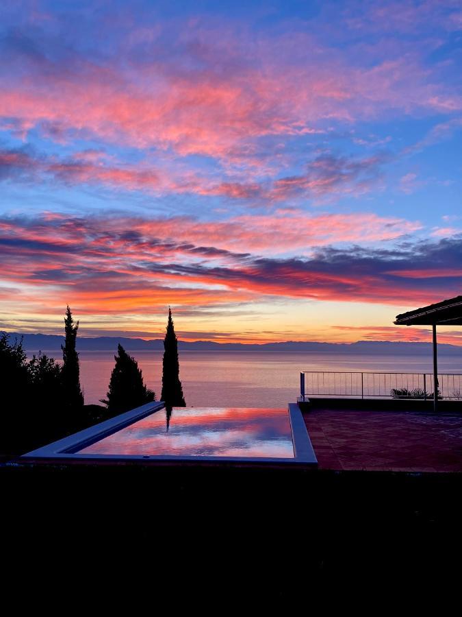 Villa Lovran - 150M To The Beach - Infinity Pool - Incredible Sea View - Fitness Room Exteriör bild