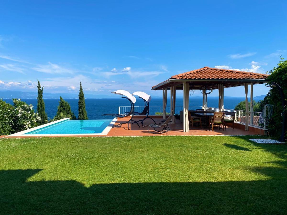 Villa Lovran - 150M To The Beach - Infinity Pool - Incredible Sea View - Fitness Room Exteriör bild