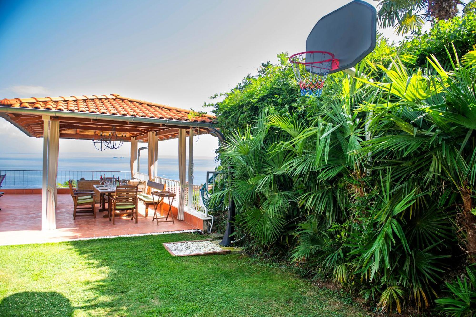 Villa Lovran - 150M To The Beach - Infinity Pool - Incredible Sea View - Fitness Room Exteriör bild