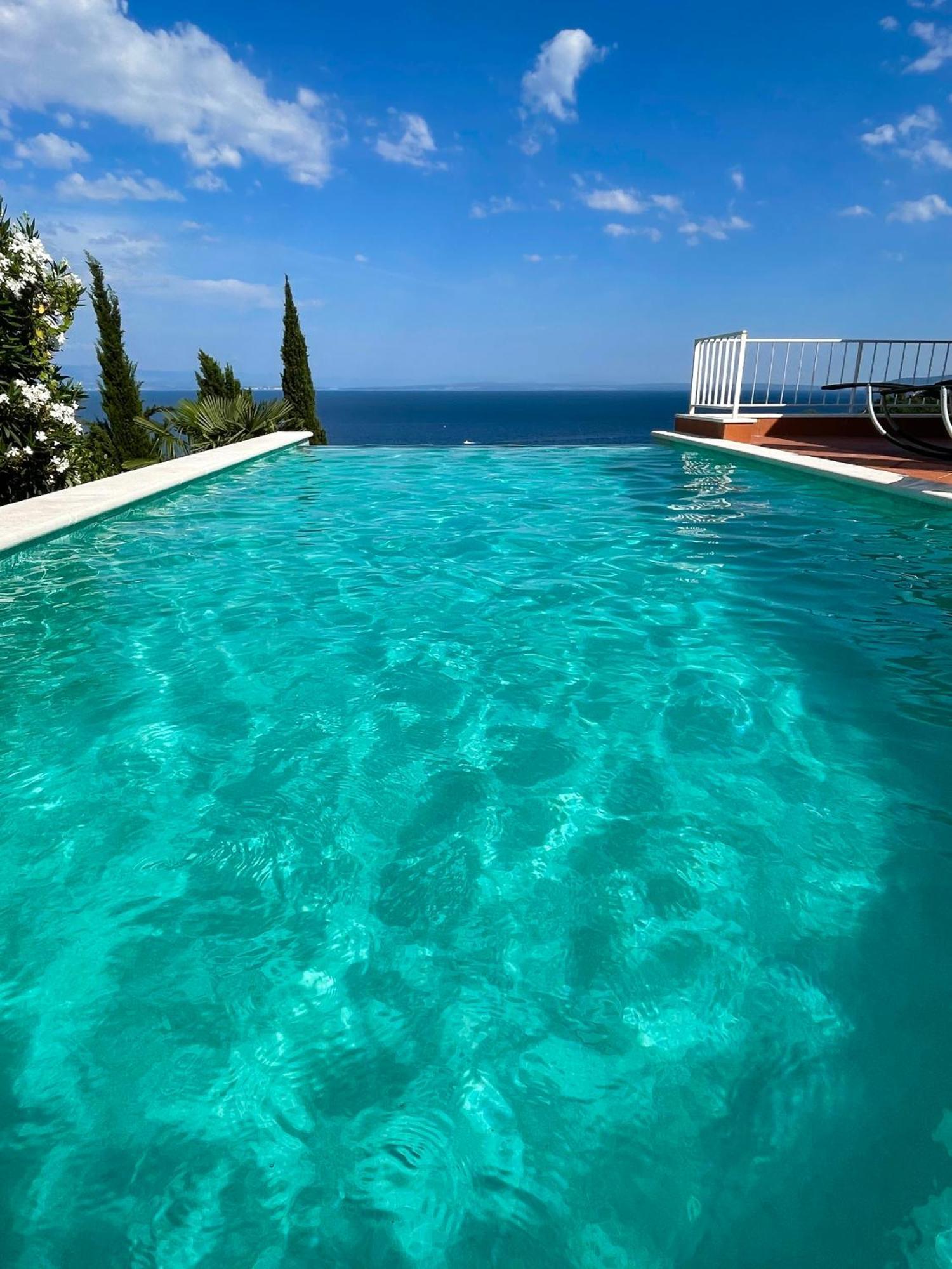 Villa Lovran - 150M To The Beach - Infinity Pool - Incredible Sea View - Fitness Room Exteriör bild